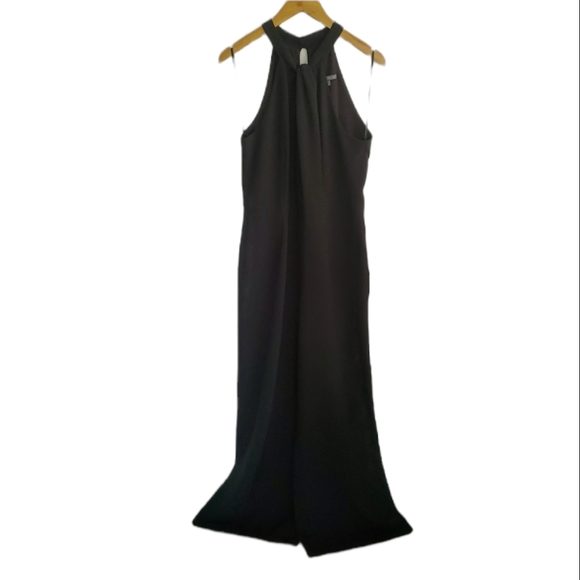 Julia Jordan Twist Halter Neck Black Jumpsuit - Picture 2 of 7